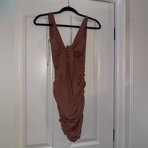 Dark Blush Tiger Mist Bodycon Dress